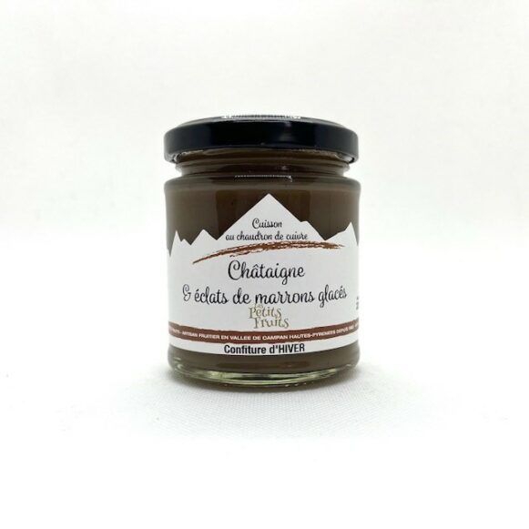 CONFITURE HIVER CHATAIGNES MARRON GLACE 220 GR LES PETITS FRUITS