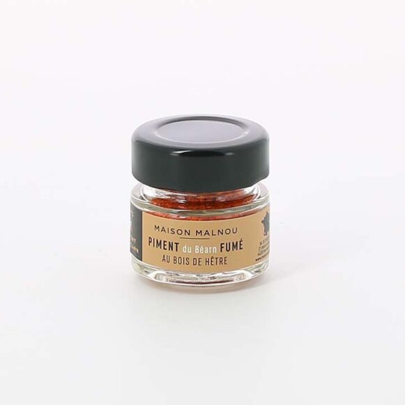 PIMENT DU BEARN FUME AU BOIS DE HETRE POT 13 GR MAISON MALNOU