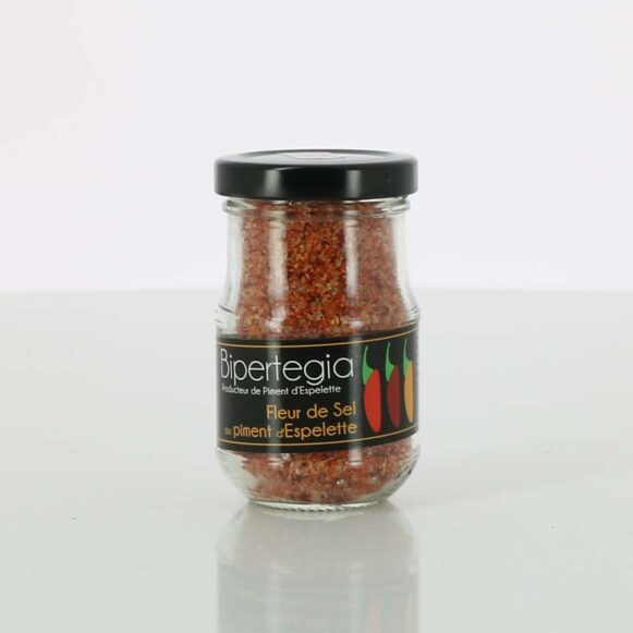FLEUR DE SEL AU PIMENT D'ESPELETTE 15% BIPERTEGIA 75gr