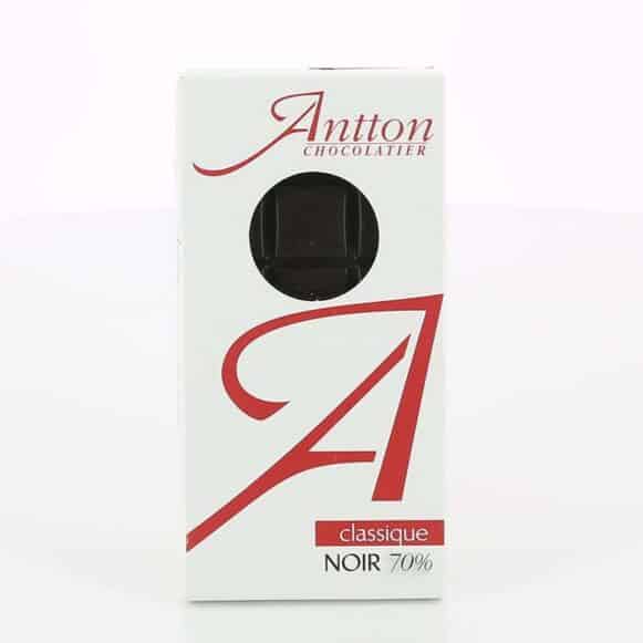 TABLETTE CHOCOLAT NOIR 70 % ANTTON 80G