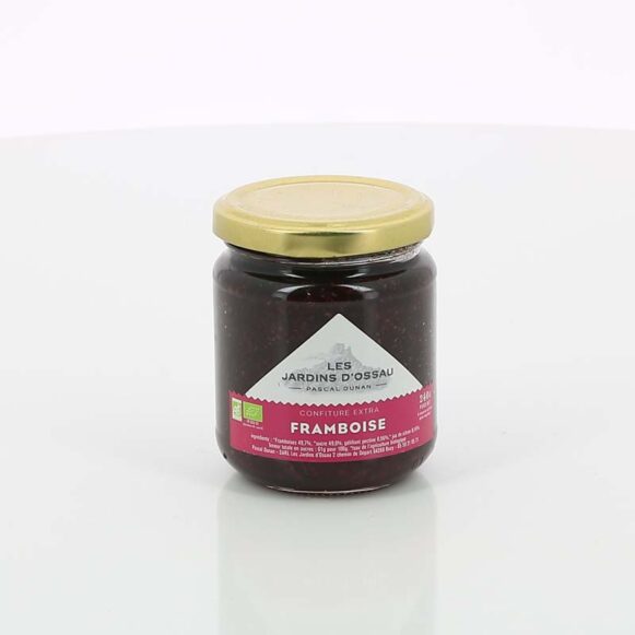 CONFITURE BIO FRAMBOISE LES JARDINS D'OSSAU 240gr