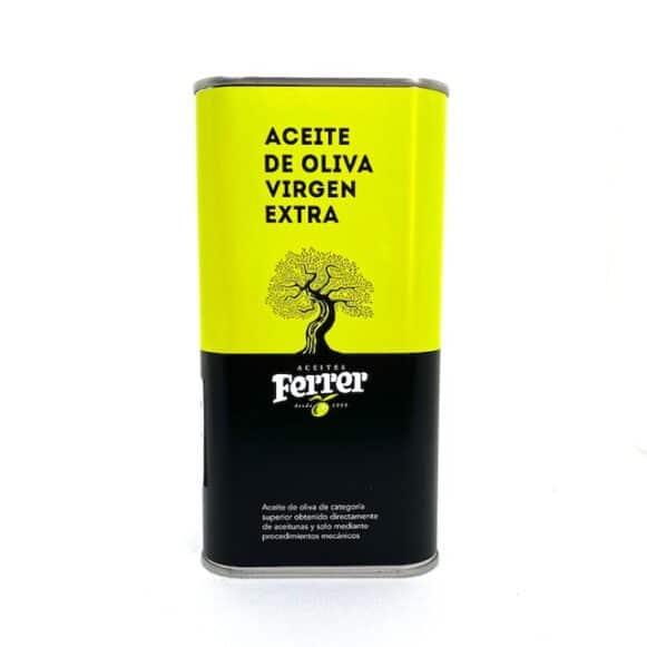 HUILE D'OLIVE VIERGE EXTRA BIDON 1 L ACEITES FERRER ( ARAGON , HUESCA)