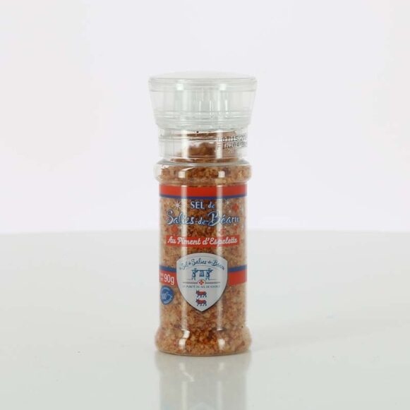 SELS DE SALIES DE BEARN AU PIMENT D'ESPELETTE MOULIN DE 90gr