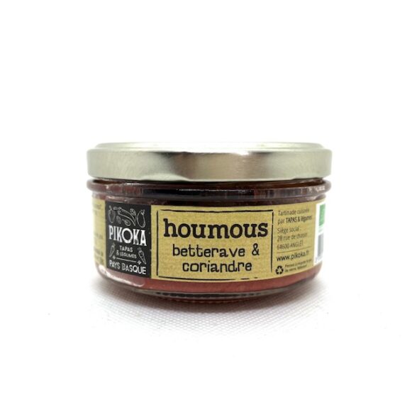 HOUMOUS BETTERAVE ET CORIANDRE BIO PIKOKA 150 GR