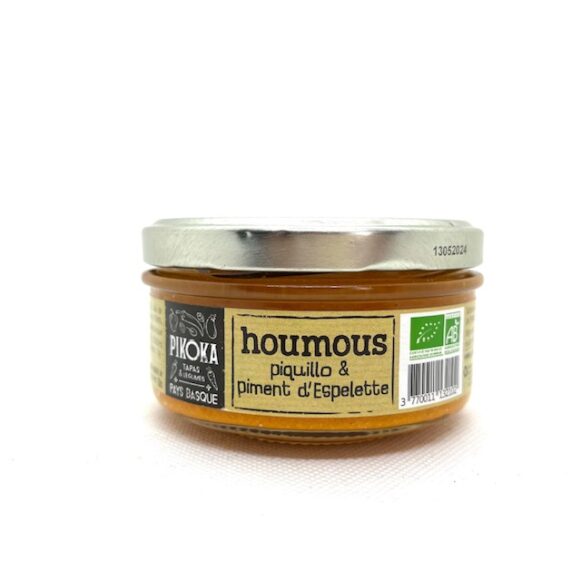 HOUMOUS PIQUILLO ET PIMENT ESPELETTE BIO 150 GR PIKOKA
