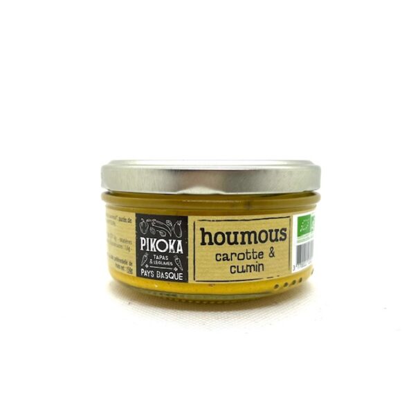 HOUMOUS CAROTTE ET CUMIN BIO 150 GR PIKOKA