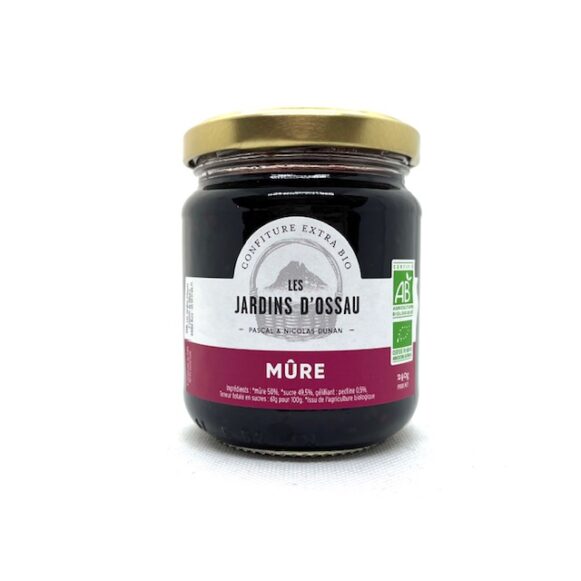 CONFITURE BIO MURE LES JARDINS D'OSSAU 240gr