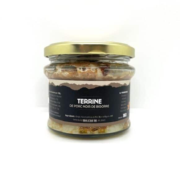 TERRINE PORC NOIR DE BIGORRE 180 GR LA VIGNECOISE