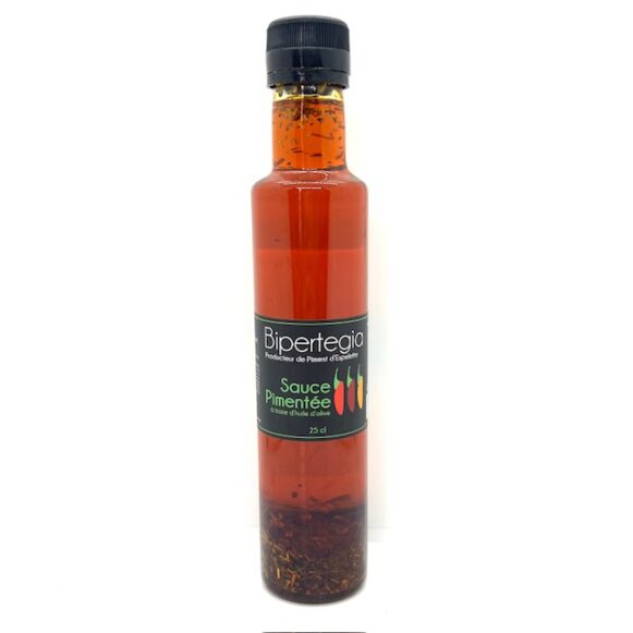 SAUCE PIMENTEE A BASE D'HUILE D'OLIVE BIPERTEGIA 25 cl