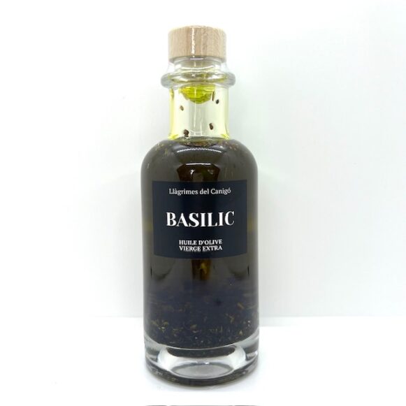 HUILE D OLIVE AU BASILIC 250ML LLAGRIMES DEL CANIGO