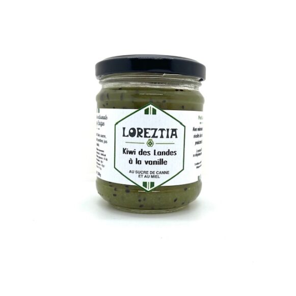 CONFITURE KIWI DES LANDES A LA VANILLE 200 GR LOREZTIA