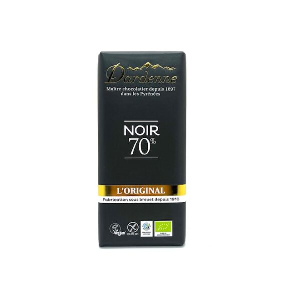 TABLETTE CHOCOLAT NOIR 70 % L'ORIGINAL DARDENNE