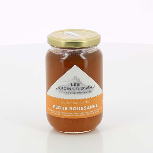 CONFITURE PECHE ROUSSANE LES JARDINS D'OSSAU 400gr