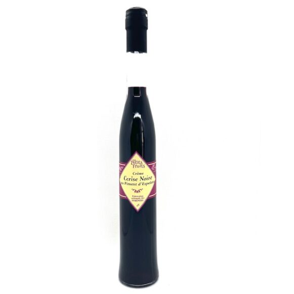CREME DE CERISES NOIRES AU PIMENT D'ESPELETTE 35 CL LES PETITS FRUITS