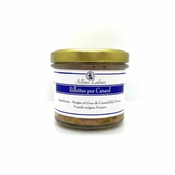 RILLETTE 100 % CANARD 90 GR ALBAN LABAN