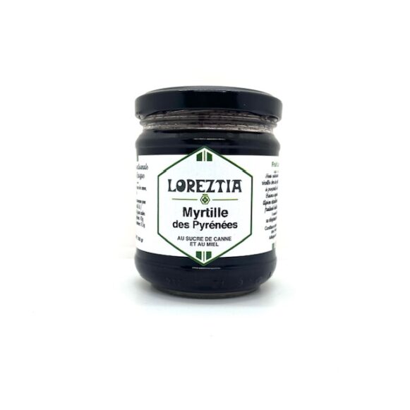 CONFITURE MYRTILLES DES PYRENEES 200 GR LOREZTIA
