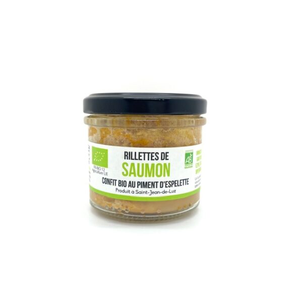 RILLETTES SAUMON CONFIT AU PIMENT D'ESPELETTE ONAKE 90gr