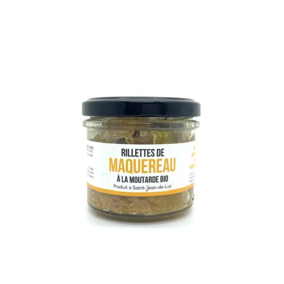 RILLETTES DE MAQUEREAUX BIO A LA MOUTARDE 90 GR ONAKE