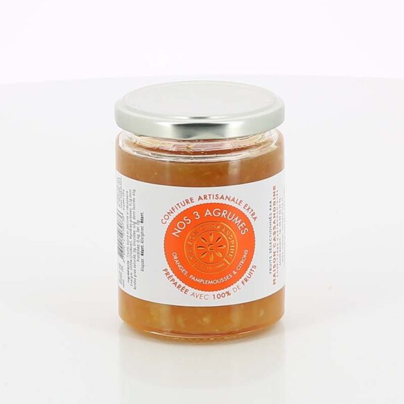 CONFITURE EXTRA TROIS AGRUMES 345GR CASSANDRINE