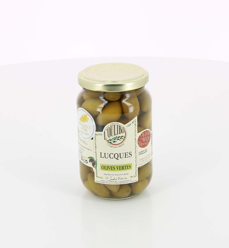 OLIVES VERTES LUCQUES NATURE L'OULIBO 200gr