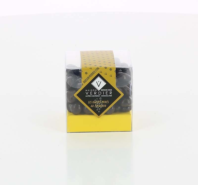 RAISINS DORES au JURANCON MAISON VERDIER cube de 100 gr