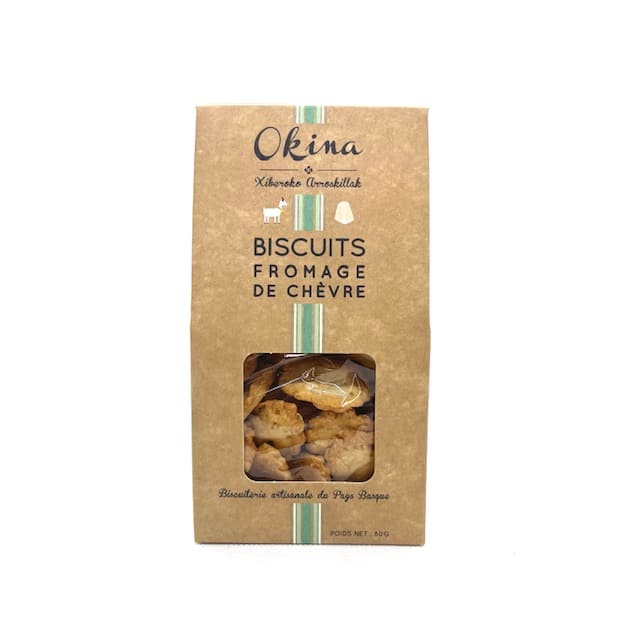 Biscuit Aperitif Fromage De Chevre Okina 80 Gr Pyrenissime Epicerie Fine Des Pyrénées 