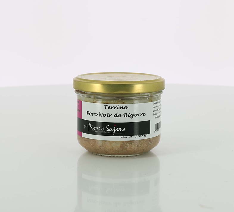 TERRINE PORC NOIR DE BIGORRE PIERRE SAJOUS 180gr